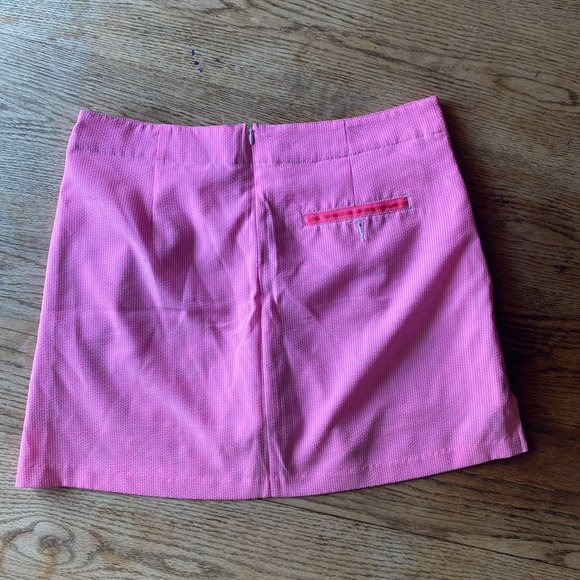 Lady Hagan Size 10 Pink with White Pin Stripes Golf Skort - Picture 5 of 5